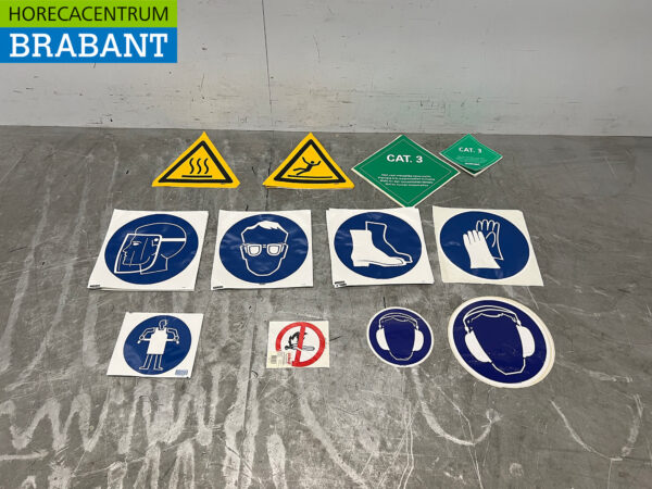 Set of Safety Pictograms and Safety Symbols Stickers