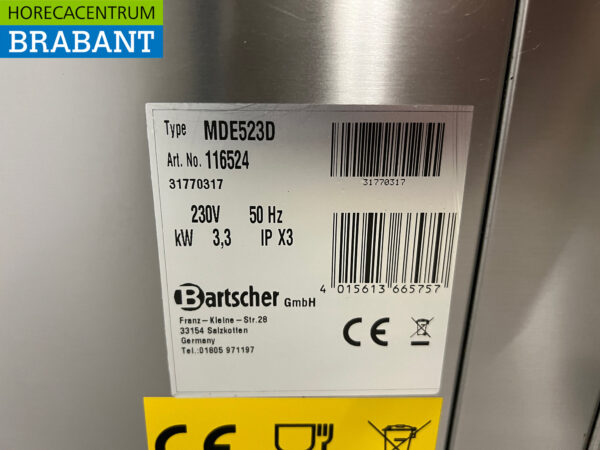 Stainless steel Bartscher Combisteamer 5 x 2/3 gn 230V Horeca - Image 6