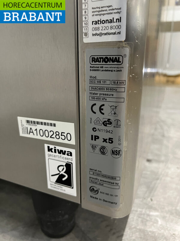 Stainless steel Rational SelfCookingCenter SCC WE 61 Combisteamer Steamer oven 400V Horeca - Image 8