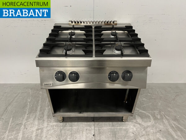 Stainless steel Zanussi 4 burner stove 80 cm GAS Horeca