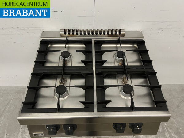 Stainless steel Zanussi 4 burner stove 80 cm GAS Horeca - Image 4