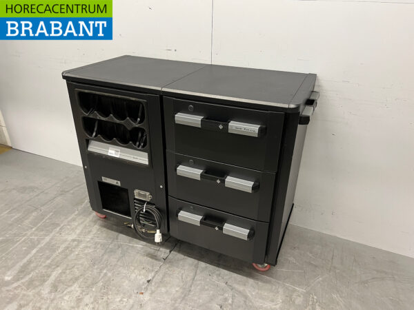Gamko Bar Cooling Bottle Nest 3 drawer Mobile 123 cm 230V Catering - Image 2