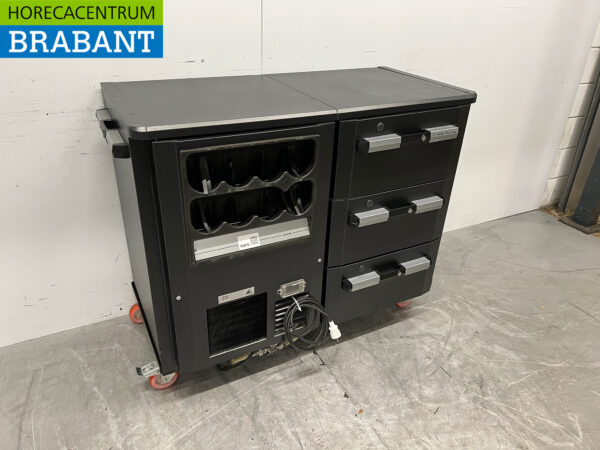 Gamko Bar Cooling Bottle Nest 3 drawer Mobile 123 cm 230V Catering - Image 3