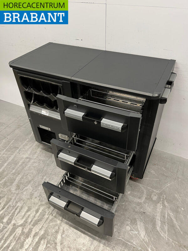 Gamko Bar Cooling Bottle Nest 3 drawer Mobile 123 cm 230V Catering - Image 4