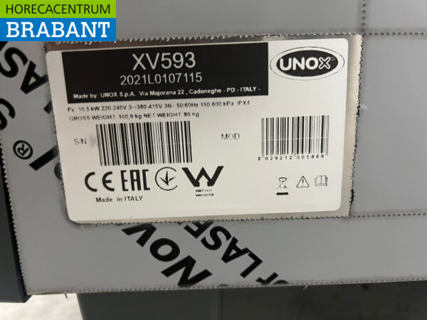 Stainless steel Unox XV593 Hot air oven Steamer 7 x 1/1 GN 400V Horeca - Image 6