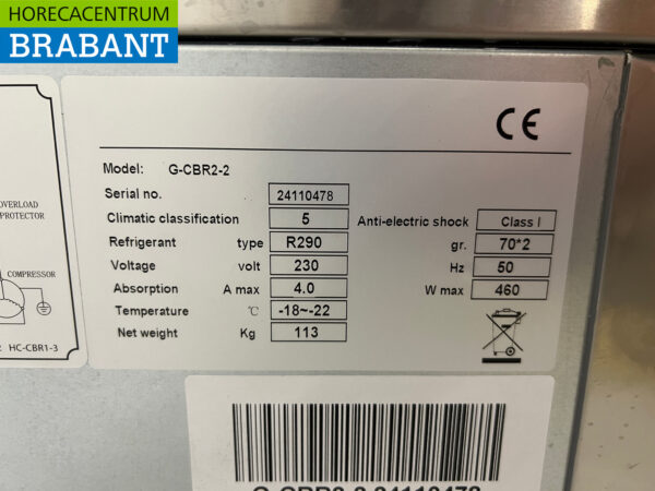 Stainless steel Maxxfrost Refrigerator - Freezer workbench 2 drawers 4 x 1/1 GN 230V Horeca - Image 5