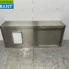 Stainless steel Wall Cabinet 2 Sliding Doors 146 cm Catering