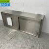Stainless steel Wall Cabinet 2 Sliding Doors 146 cm Catering - Image 2