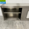 Stainless steel Wall Cabinet 2 Sliding Doors 146 cm Catering - Image 4