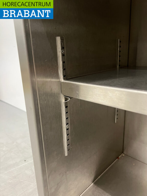 Stainless steel Wall Cabinet 2 Sliding Doors 146 cm Catering - Image 5