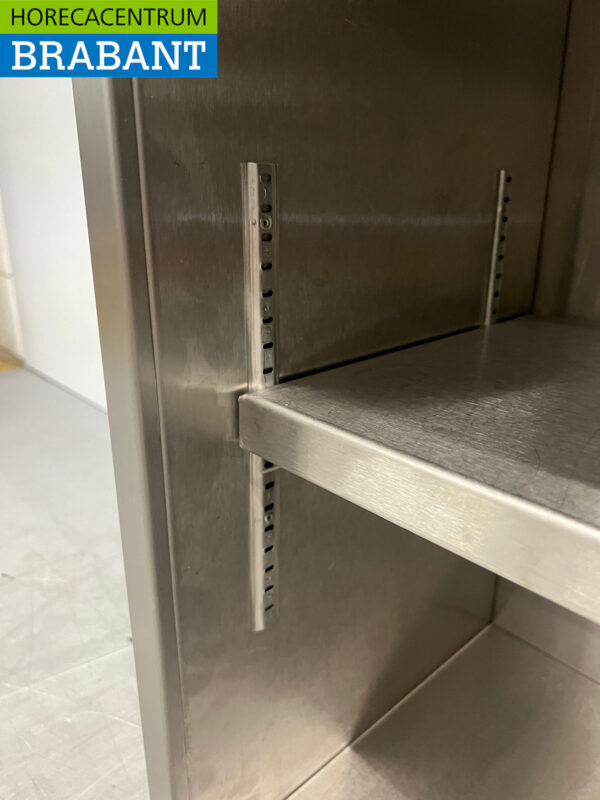 Stainless steel Wall Cabinet 2 Sliding Doors 148 cm Catering - Image 5