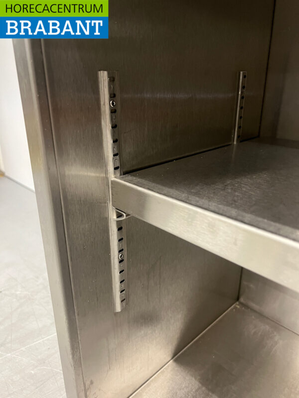 Stainless steel Wall Cabinet 2 Sliding Doors 148 cm Catering - Image 5