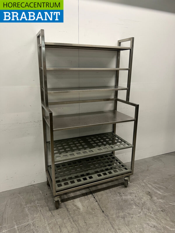 Stainless steel Mobile Shelving 107 cm Catering - Image 2