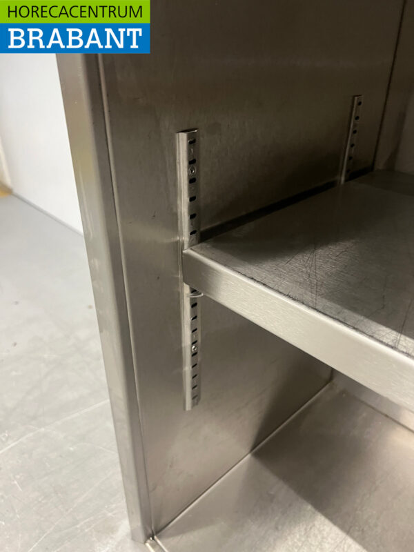 Stainless steel Wall Cabinet 2 Sliding Doors 148 cm Catering - Image 5