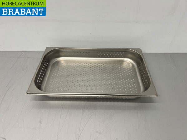 Stainless steel HCB Perforated gastronorm tray GN Tray 1/1 Depth 65 mm Catering