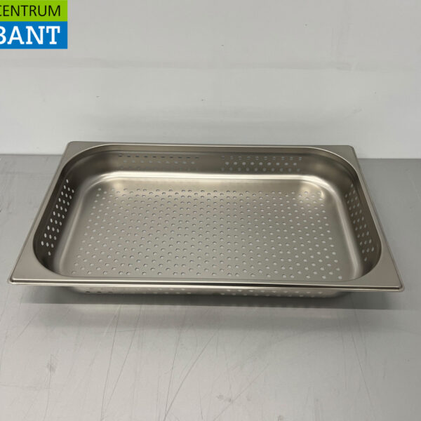 Stainless steel HCB Perforated gastronorm tray GN Tray 1/1 Depth 65 mm Catering