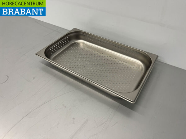 Stainless steel HCB Perforated gastronorm tray GN Tray 1/1 Depth 65 mm Catering - Image 2