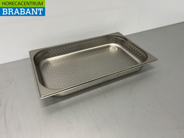 Stainless steel HCB Perforated gastronorm tray GN Tray 1/1 Depth 65 mm Catering - Image 3