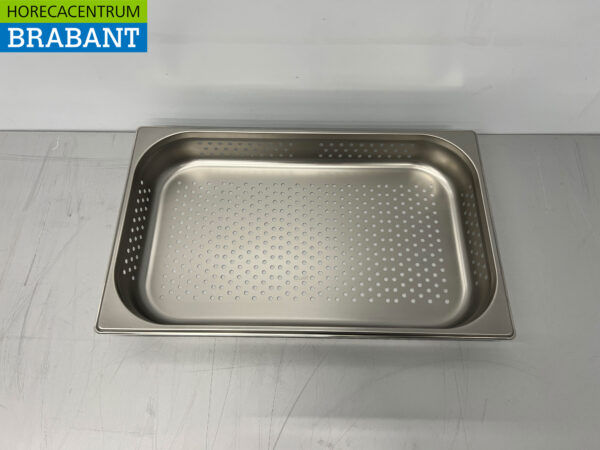 Stainless steel HCB Perforated gastronorm tray GN Tray 1/1 Depth 65 mm Catering - Image 4