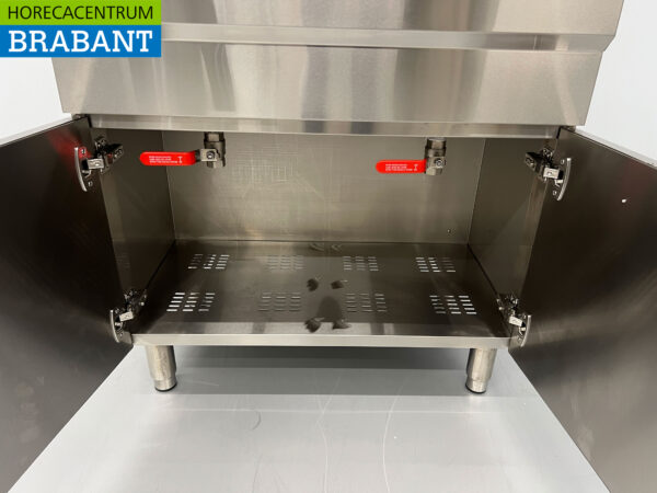 HCB Stainless Steel Double Fryer Frying 2 x 16 liters 400V Catering - Image 7