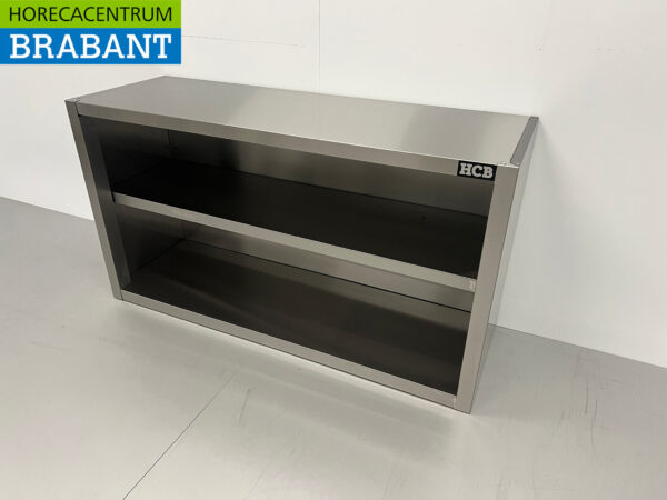 Stainless steel Wall Cabinet Premium-line Open model 120 cm Catering - Image 2