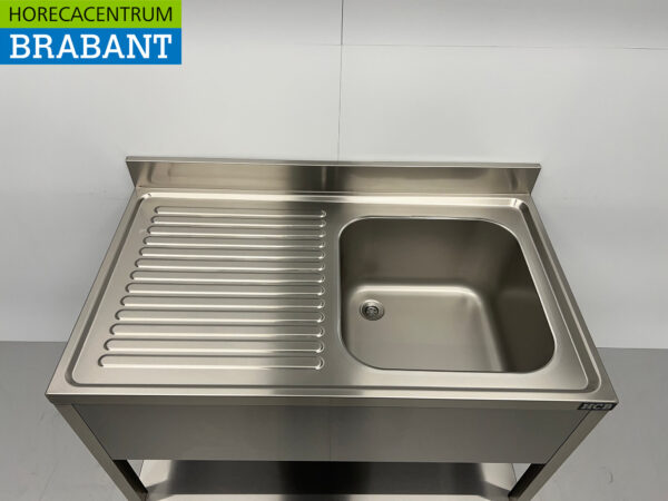 Stainless steel sink Premium-line Welded model 120 cm Hospitality - Image 4
