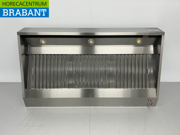 Stainless steel Extractor Hood Hood Premium-line Motor 2000 cubic feet Angled Model 180 cm 230V Horeca