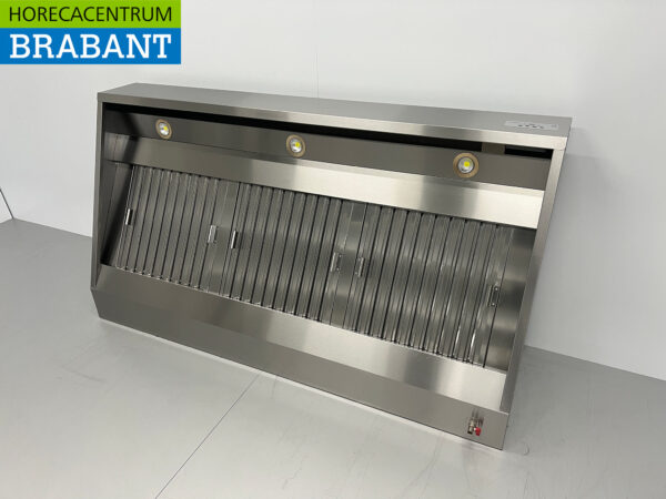 Stainless steel Extractor Hood Hood Premium-line Motor 2000 cubic feet Angled Model 180 cm 230V Horeca - Image 2