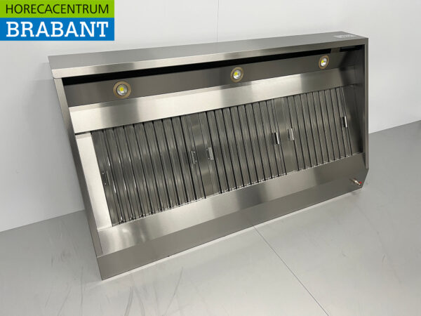 Stainless steel Extractor Hood Hood Premium-line Motor 2000 cubic feet Angled Model 180 cm 230V Horeca - Image 3