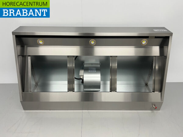 Stainless steel Extractor Hood Hood Premium-line Motor 2000 cubic feet Angled Model 180 cm 230V Horeca - Image 4