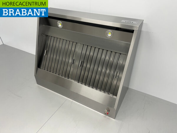 Stainless steel Extractor Hood Hood Motor 1500 kuub Premium-line Angled Model 120 cm 230V Horeca - Image 2