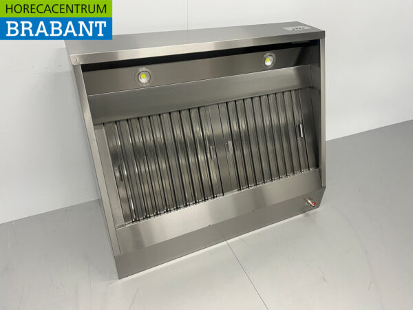 Stainless steel Extractor Hood Hood Motor 1500 kuub Premium-line Angled Model 120 cm 230V Horeca - Image 3