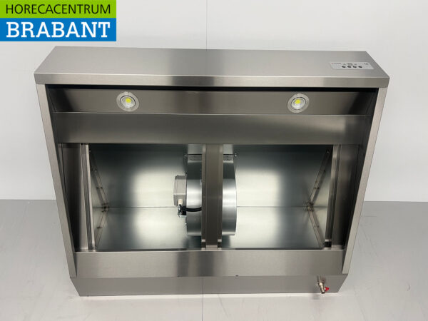 Stainless steel Extractor Hood Hood Motor 1500 kuub Premium-line Angled Model 120 cm 230V Horeca - Image 4