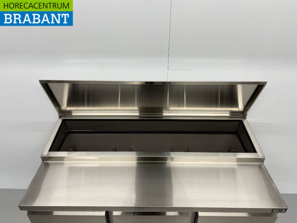 Stainless steel HCB Saladette Saladiere Refrigerated Workbench 136,5 cm 230V Horeca - Image 7