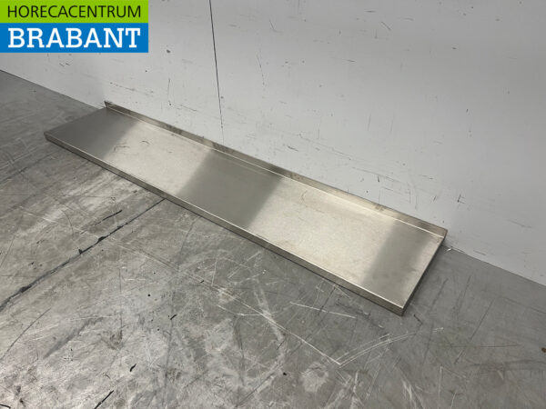 Stainless steel Wall Shelf 150 x 30 cm Horeca - Image 2