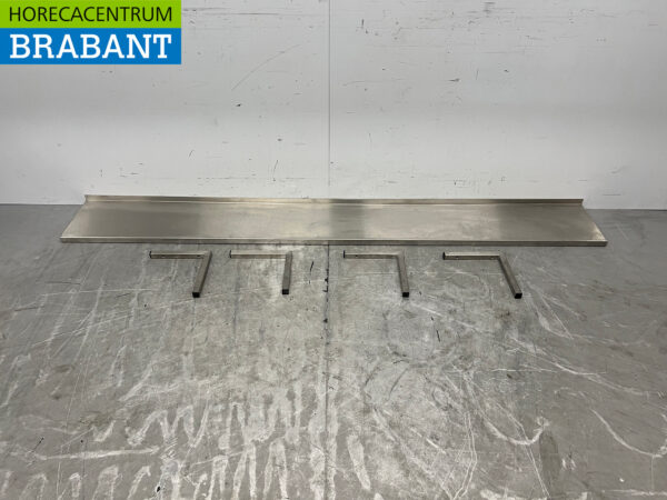Stainless steel Wall Shelf 240 x 30 cm Horeca