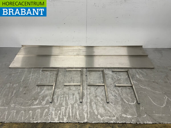 Stainless steel Double Wall Shelf 230 x 30 cm Horeca