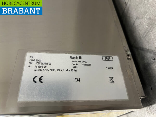 Stainless steel Zanussi ZUCAI Dishwasher 400V Catering - Image 6