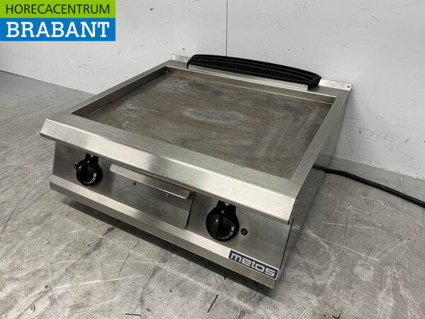 Stainless steel Metos griddle griddle smooth 80 cm 400V Horeca - Image 2