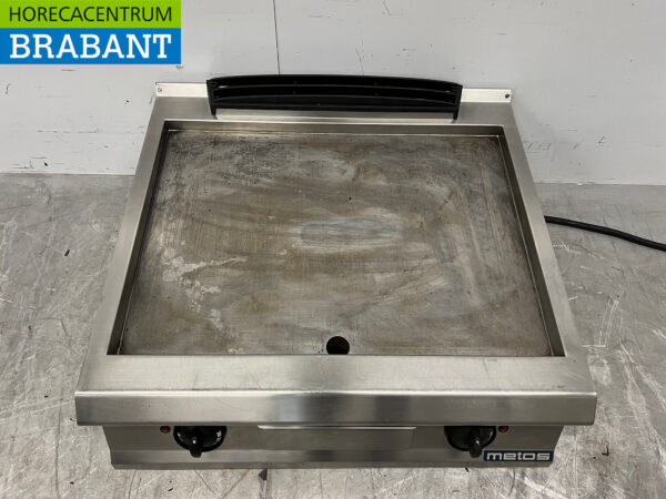 Stainless steel Metos griddle griddle smooth 80 cm 400V Horeca - Image 4