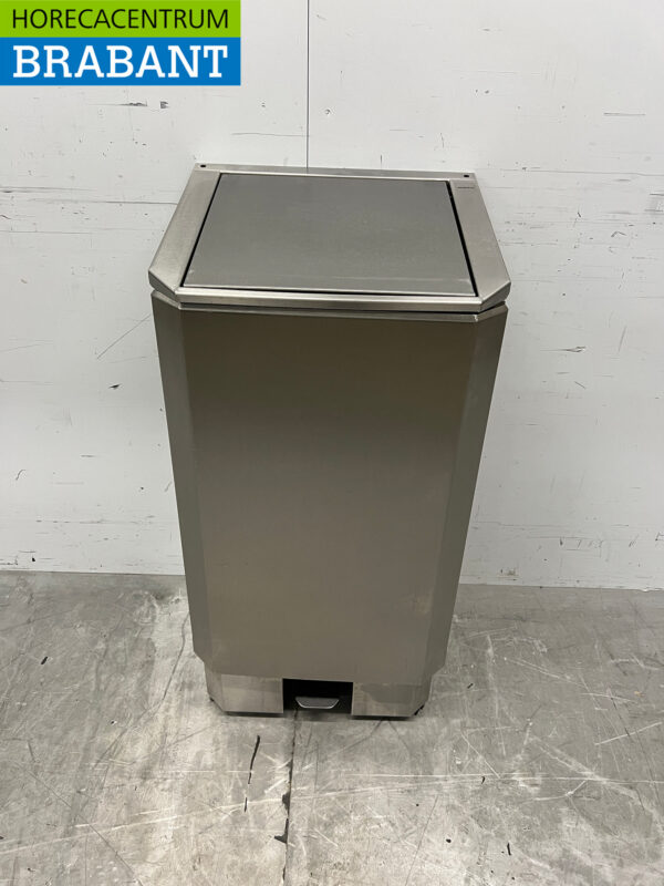 Stainless steel Josto Waste Bag Holder Trash can with foot operation 120 liters Catering