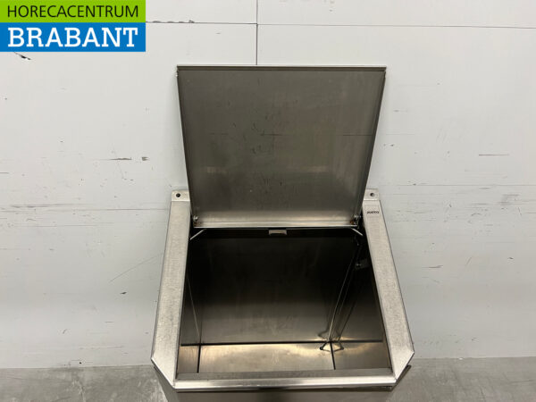 Stainless steel Josto Waste Bag Holder Trash can with foot operation 120 liters Catering - Image 5