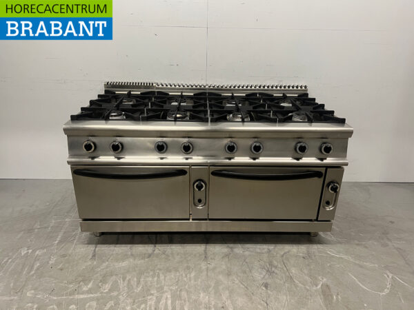 Stainless steel 8 burner gas stove with 2 ovens GAS Catering