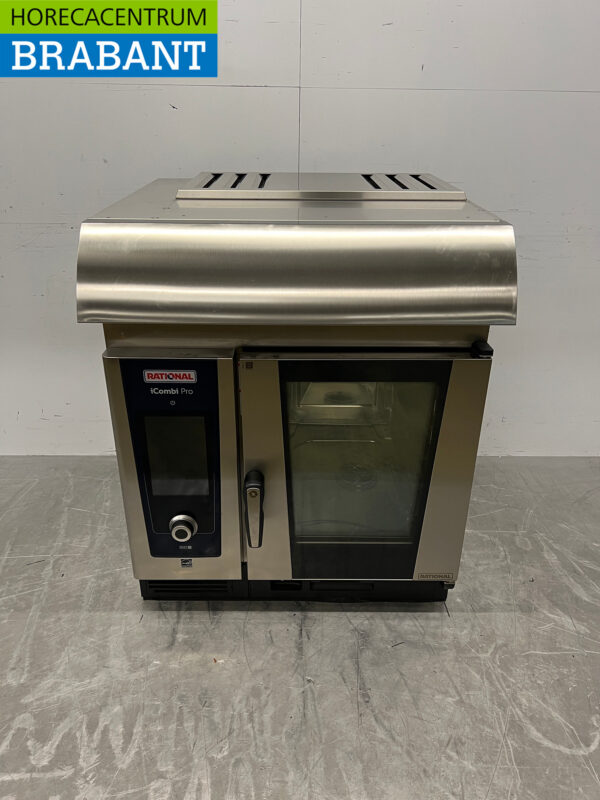 Stainless steel Rational I-Combi Pro Combisteamer 6 x 1/1 GN with exhaust hood 2024 400V Horeca