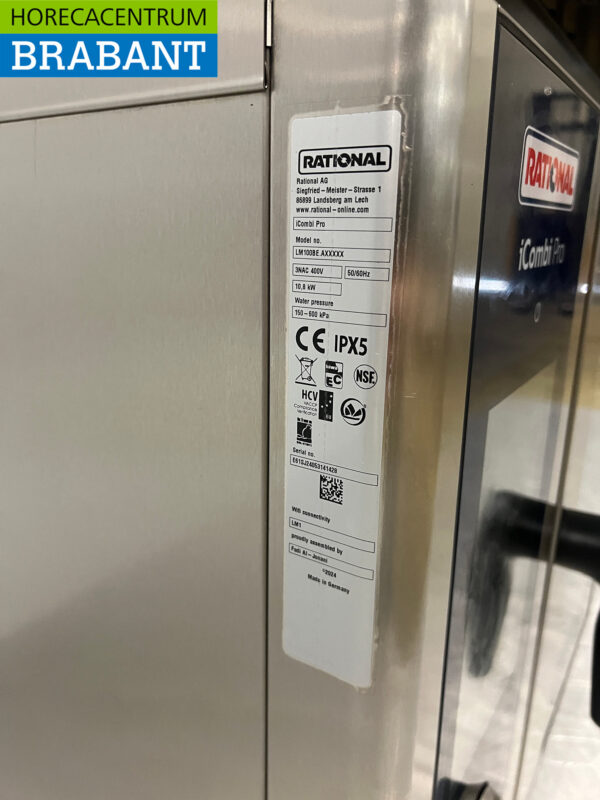 Stainless steel Rational I-Combi Pro Combisteamer 6 x 1/1 GN with exhaust hood 2024 400V Horeca - Image 9