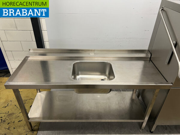 Stainless steel Hobart Sliding dishwasher with 2024 on and off table! Washer 400V Catering - Image 8