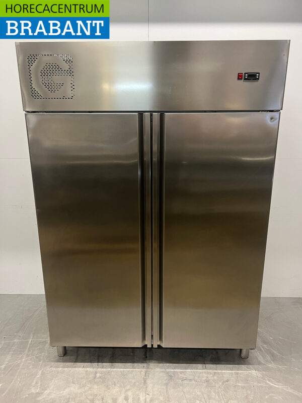 Stainless steel Double door Refrigerator Cooling 1400 liters 230V Catering