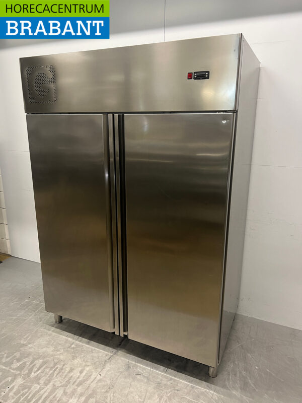 Stainless steel Double door Refrigerator Cooling 1400 liters 230V Catering - Image 2