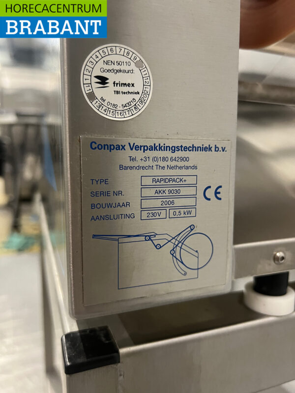 Stainless steel Conpax Rapidpack+ Meat packing machine Packing machine 230V Butchery Catering - Image 8