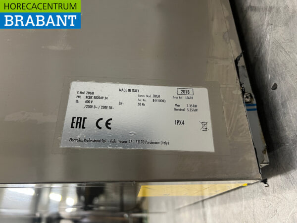 Stainless steel Zanussi Zucai Dishwasher 400V Catering - Image 6